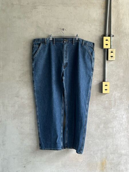 90s 90年代 00s 2000年代 カーハート carhartt ビンテージ デニム ペインターパンツ スーパー ビッグサイズ ワーク レア w50 インディゴ