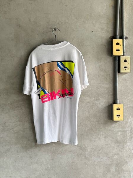 80s 80年代 89年 ビンテージ エロ Tシャツ ハワイ ビキニ HANES BEEFY ヘインズ タグ シングルステッチ 半袖 サーフ ストリート スケート