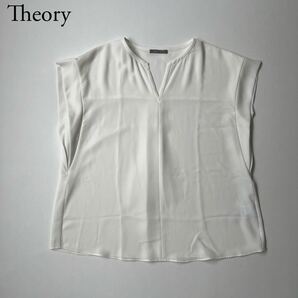 美品 Theory luxe セオリーリュクス ブラウス プルオーバー トップス ホワイト 38 レディース