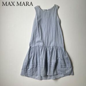 良品 MAX MARA マックスマーラ MAX&Co マックスアンドコー ノースリーブワンピース ストライプ 春夏 膝丈ワンピース レディース