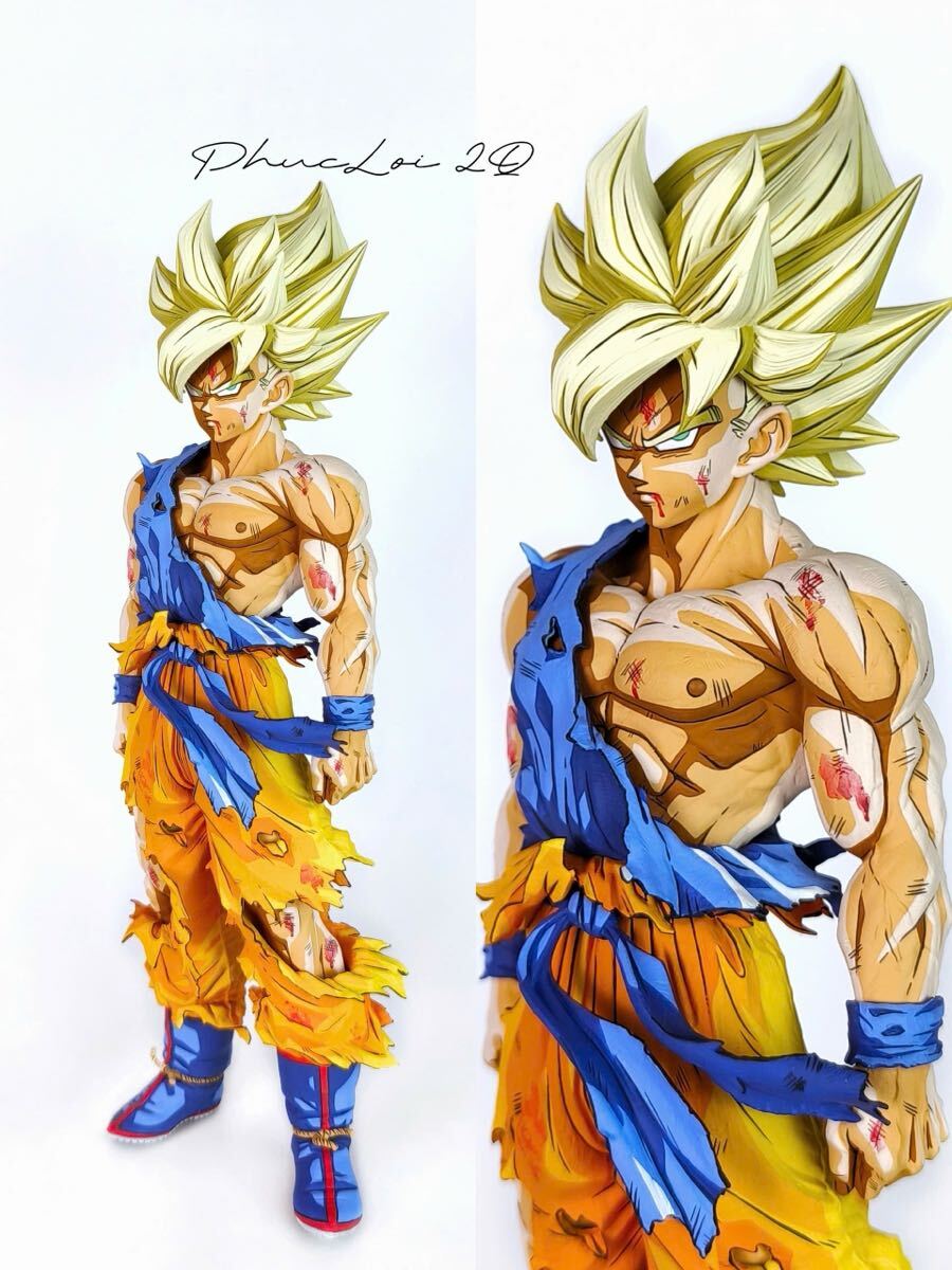 ドラゴンボール リペイント 悟空 ブルマ 扉絵カラー フィギュア
