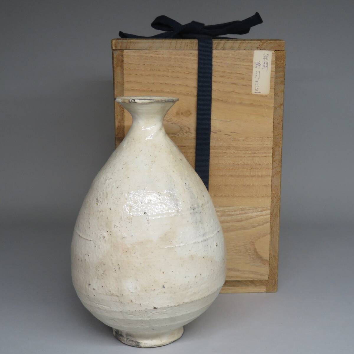 李朝　粉引　ベタ底　徳利　李朝　李氏朝鮮　景色良し　数寄者　韓国 Yahoo!オークション - 李朝粉引徳利 箱付 李朝時代