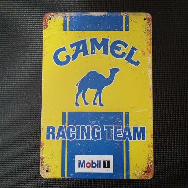 ■ブリキ看板 CAMEL キャメル ガレージ メタルプレート レトロ アメリカンインテリア 世田谷ベース アメリカン雑貨