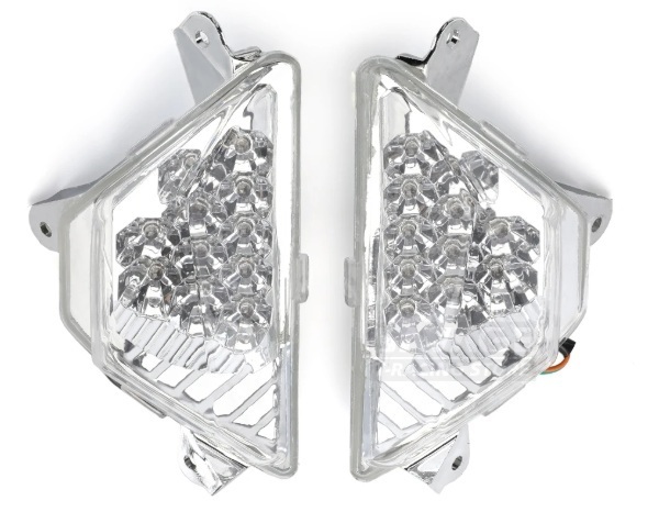 クリア 社外 LED ウィンカー NINJA250 NINJA400 NINJA 650 1000 1000SX ZX-25R ZX-4R ZX-4RR ZX-6R ER-6F ニンジャ 忍者 川崎 カワサキ