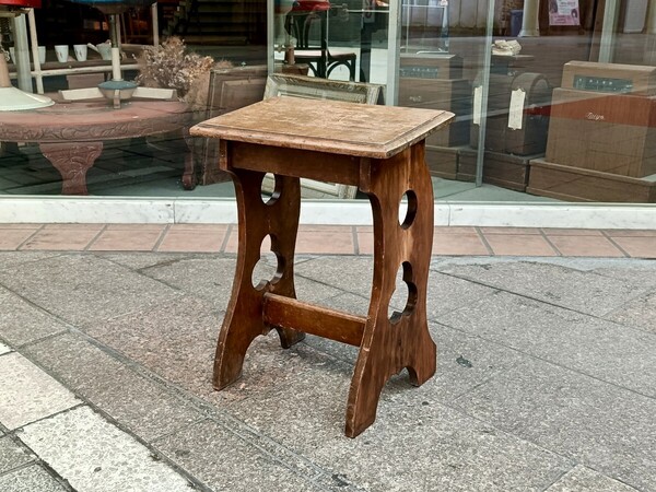1457 昭和初期 木製スツール/スツール/椅子/チェア/アンティーク/ヴィンテージ/古道具/古家具/店舗什器