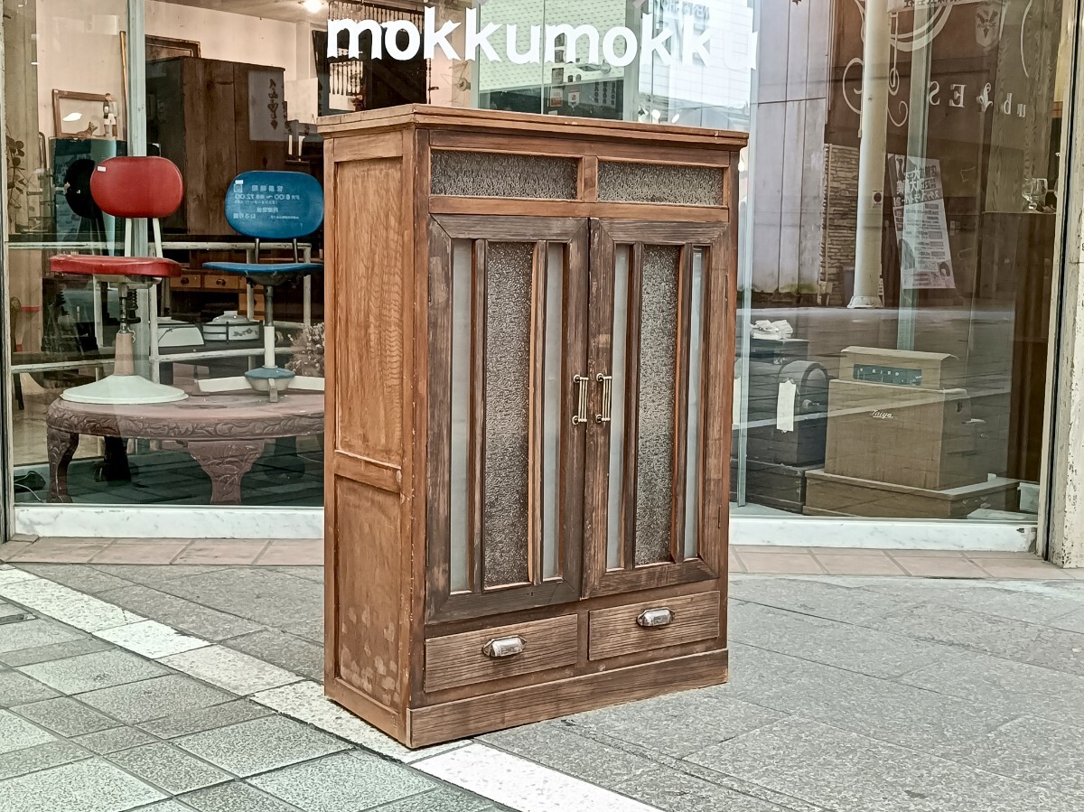 古道具 飾り棚 店舗什器 ビンテージ棚 古物 （フランス