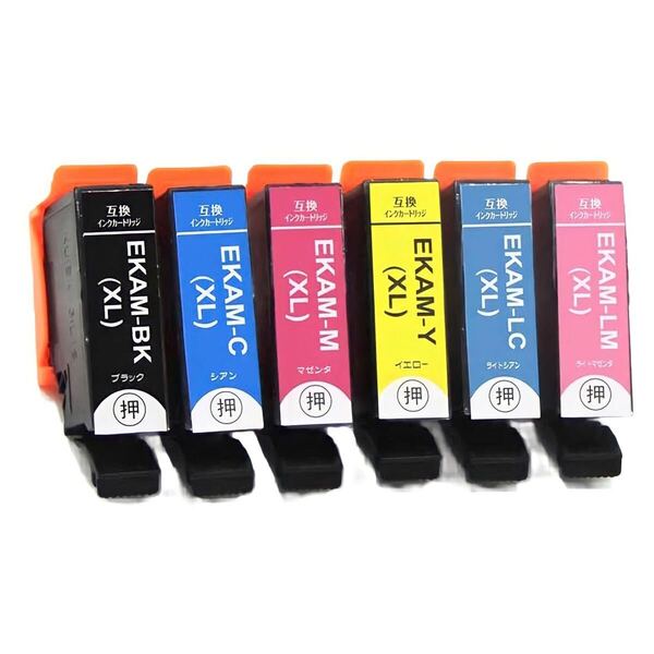 EPSON カメ KAM-6CL-L 6色セット 増量版 互換インク