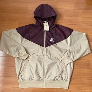 NIKE ウーブン ナイロンジャケットLサイズ ボルドーベージュ