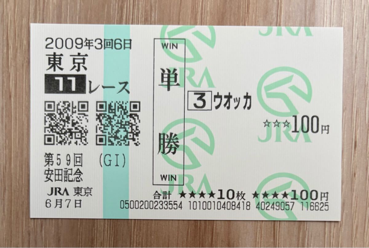 Yahoo!オークション -「ウオッカ 馬券」の落札相場・落札価格