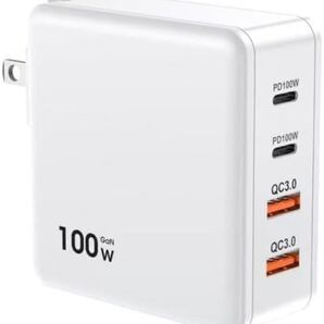 充電器 タイプc 100w PD 急速充電器 4ポート同時充電 軽量 小型 USB PD3.0/QC3.0/PPS/SCP規格 PSE認証 GaN技術搭載 折りたたみ式プラグ