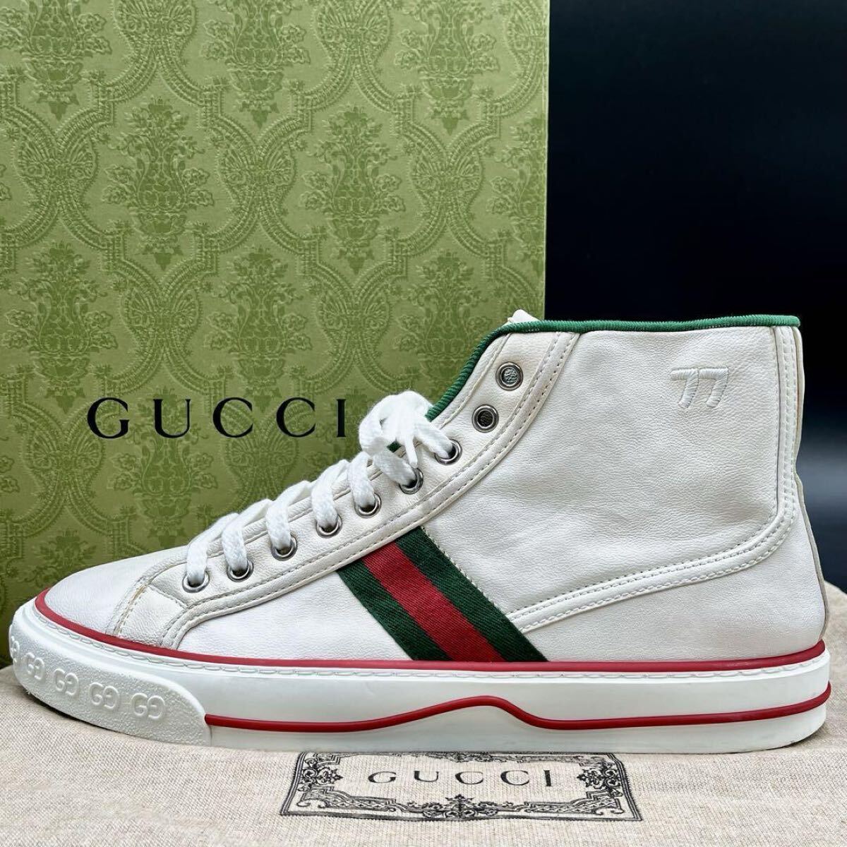 GUCCI グッチ 224778 GGインプリメ/レザー ハイカットスニーカー