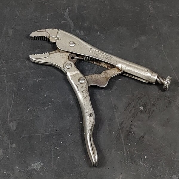 中古品 ロブテックス LOBSTER ロブスター エビ バイスプライヤ カーブタイプ VW125N