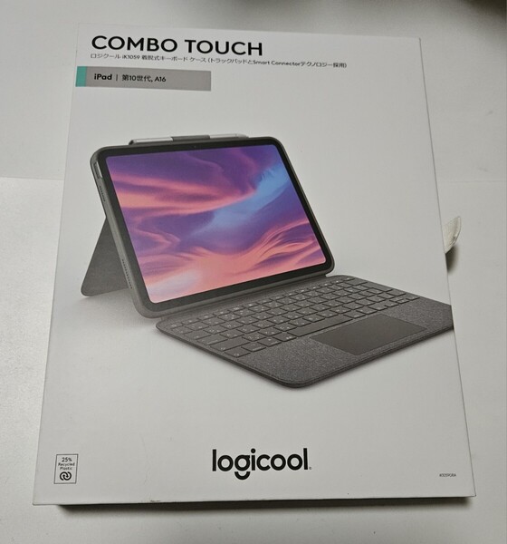 【未使用】ロジクール iPad 11インチ A16 & 10.9インチ 第10世代 対応 トラックパッド付き キーボード付き ケースグレー