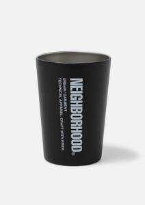 新品 正規 4個 セット NEIGHBORHOOD LOGO TUMBLER BLACK /ネイバーフッド/ロゴ/タンブラー/ブラック/黒/ステンレスマグ/カップ/コップ