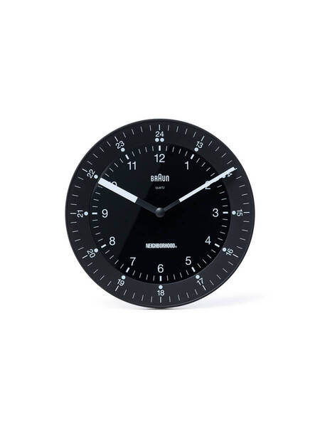 新品 正規 NEIGHBORHOOD X BRAUN BC06 BLACK /ネイバーフッド/ブラウン/時計/ブラック/黒/壁時計/アラームクロック/MOMA/FRAGMENT