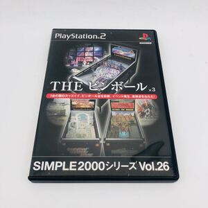 PS2 THE ピンボール x3 SIMPLE2000シリーズ◆起動確認済 現状品 SONY プレイステーション2 ソフト PlayStation