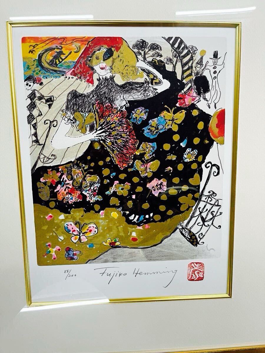 現代美術　星守雄　直筆サイン『カーニバルの日の人人』キャンヴァス油彩 1218B Yahoo!オークション -「カーニバル」(美術品) の落札相場・落札価格