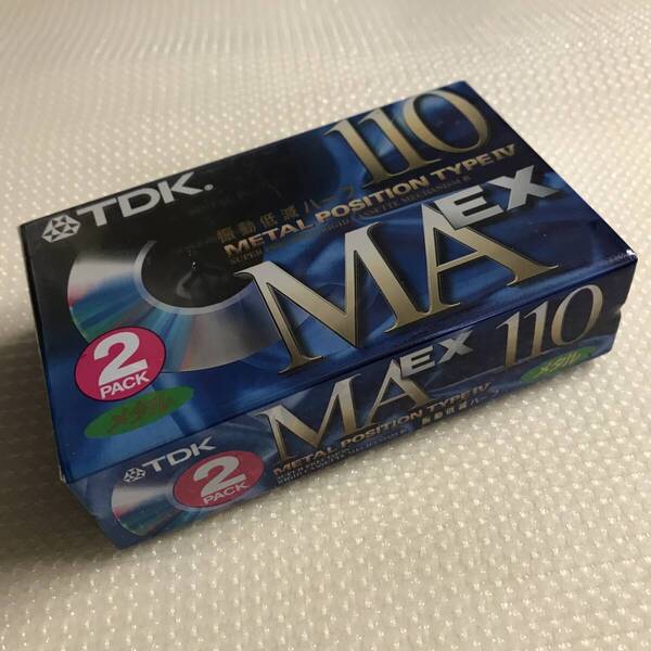 2本セット【新品未開封】TDK MAEX-110 メタル ポジション カセットテープ 保管品 @TZ-06@