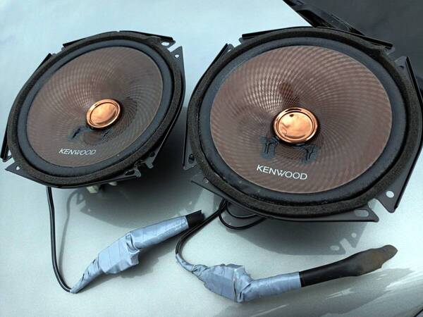 送料無料 パッソ外し ケンウッドKFC-RS175S 17cmウーファースピーカーのみ 左右セット 音出しOK【中古】