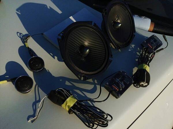 送料無料 ティアナ外し カロッツェリア17cmセパレート2WAYスピーカー TS-F1720S 左右セット 音出しOK【中古】