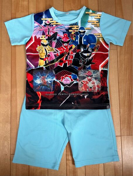 送料無料 120 ドンブラザーズ 半袖 パジャマ キッズ 寝巻き セットアップ 子供服 上下セット ハーフパンツ 暴太郎戦隊 ドンブラザーズ