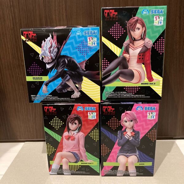 【匿名配送・新品未開封】 ダンダダン ちょこのせ プレミアムフィギュア 4点まとめ売り オカルン 変身 モモ アイラ セット