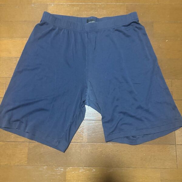 HANRO メンズ ルームウェア パンツ ルームパンツ ネイビー ハンロ ハーフパンツ
