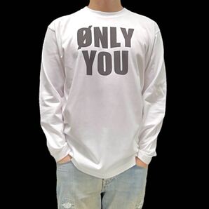 新品 BOOWY ボウイ ONLY YOU オンリーユー GIGS 80年代 邦楽 Jポップビート ロック バンド 名曲 ロンT 長袖 Tシャツ ユニセックス Mサイズ