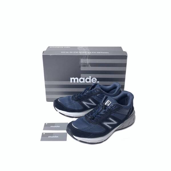 New Balance ニューバランス M990NV5 26.5cm Dワイズ KIX SIXカスタム / NAVY ネイビー US8.5 990 キックスシックス