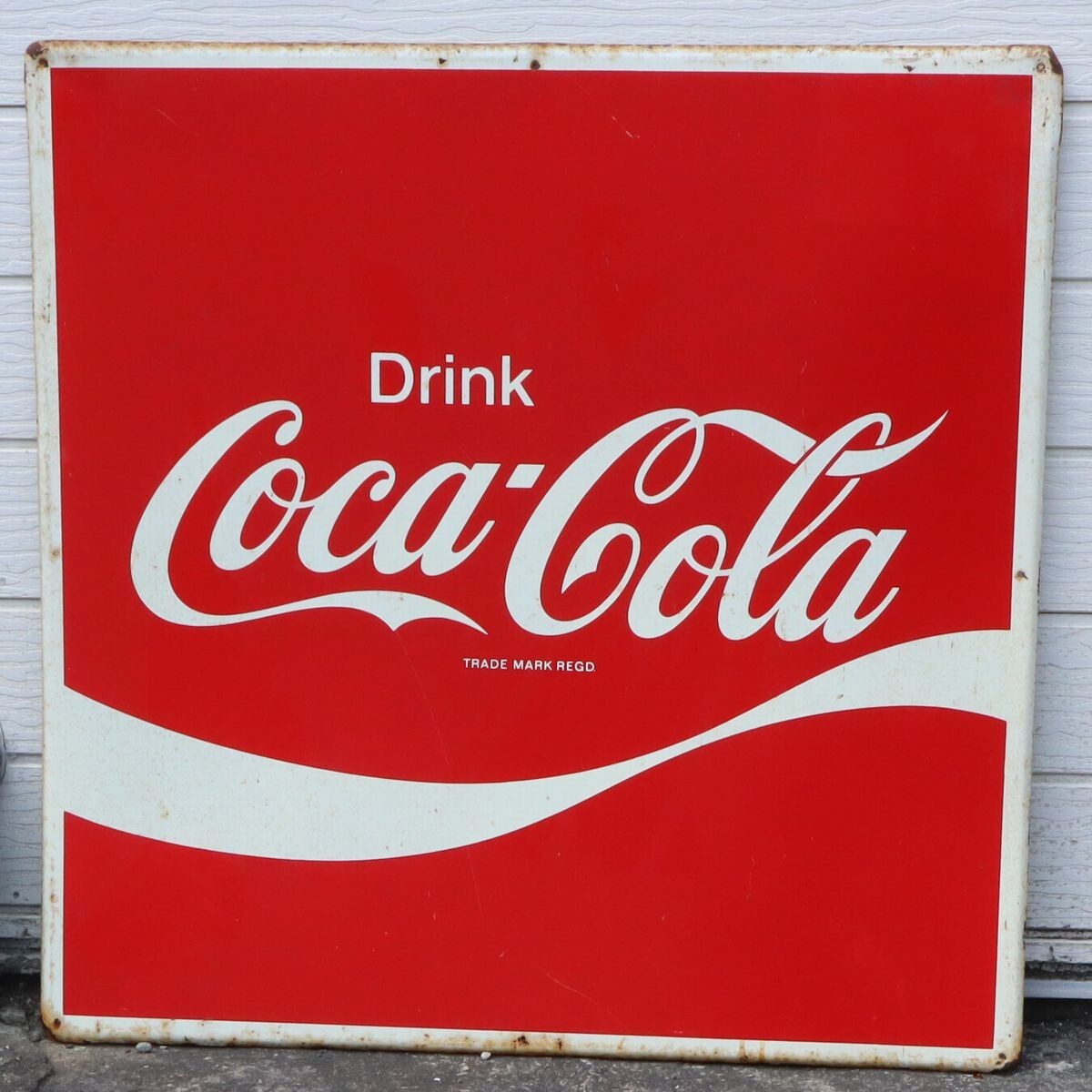 コカ コーラ ホーロー 看板 昭和 レトロ 当時物 ビンテージ レア 雑貨 レア】当時物 昭和レトロCoca-Cola 突き出し 看板 Yahoo
