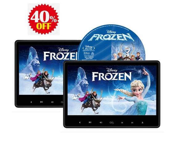 10.1インチ ヘッドレストモニター DVDプレーヤー 車載用モニター 後部座席 高画質 IPS液晶 2台売 角度調整可 送料無料