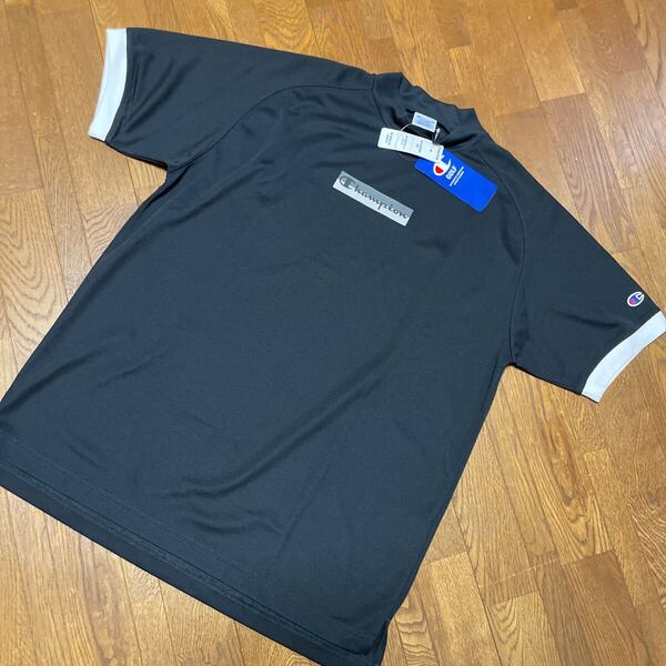 新品♪(チャンピオンゴルフ)Champion Golf♪メンズ モックネックシャツ ♪ブラック♪サイズXL♪