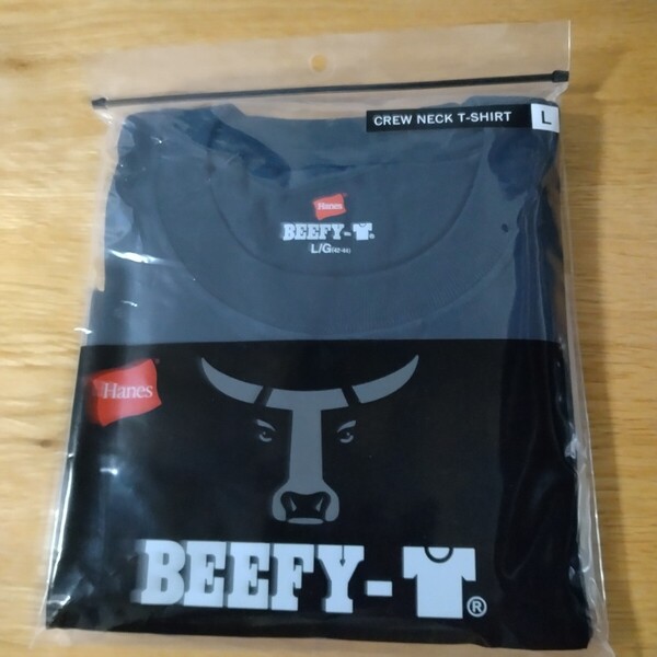ビーフィー ヘインズ Tシャツ 半袖 BEEFY-T 肉厚 ネイビー L