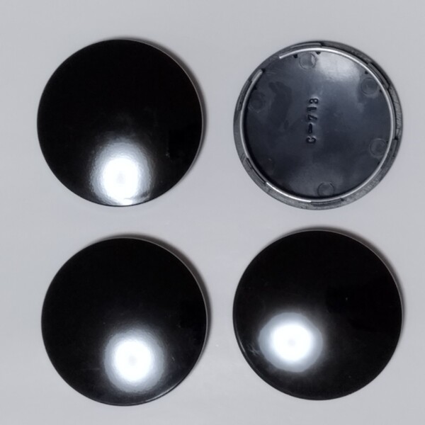 【4個セット】ホイールセンターキャップ TE37 CE28N RE30 ZE40 NE24 21C 21A φ65mm RAYS VOLKRACING つやあり黒 ブラック