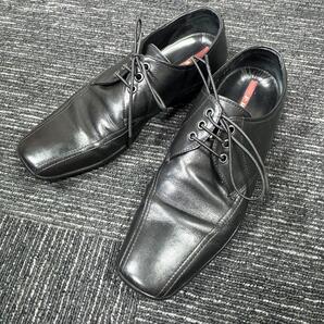 PRADA プラダ レザー ドレスシューズ ブラック 24.5cm