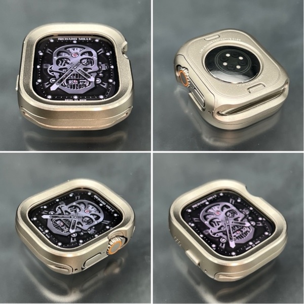 チタン アルミニウム カバー ケース アップルウォッチ AppleWatch 46mm 49mm 45mm 44mm 41mm 40mm 49ミリ ウルトラ ultra