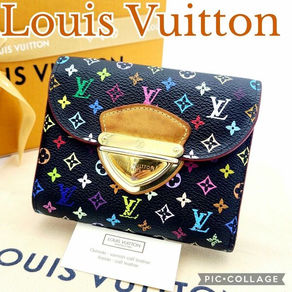 美品 Louis Vuitton ルイヴィトン マルチカラー コアラ 三つ折り財布 ポルトフォイユ ジョイ M60282