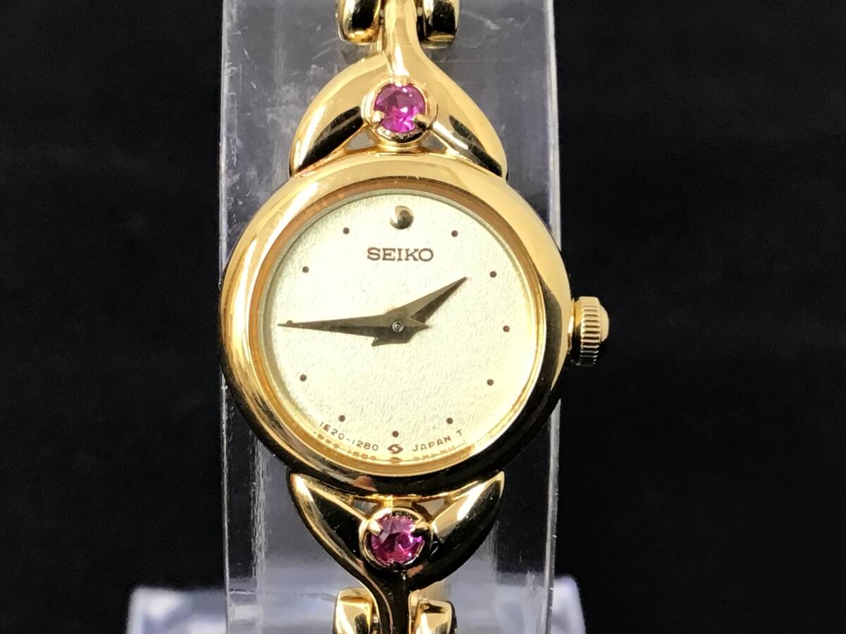 Vintage 1987 Seiko Tisse 1E20-5A00 Gold Square Quartz Womens