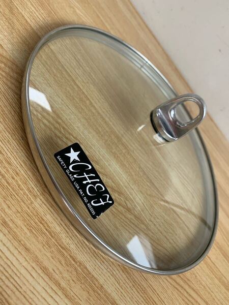 CHEF ガラス蓋 直径約24.5cm クリア キッチン用品 調理器具