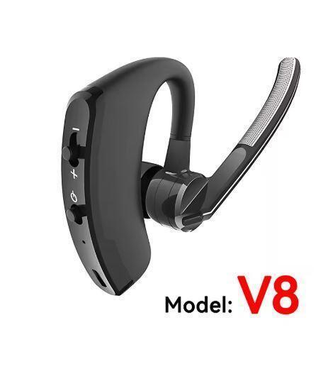 V8 ワイヤレスイヤホン ヘッドセット Bluetooth ハンズフリー 通話 マイク 片耳 イヤフォン ヘッドフォン スポーツ 運転