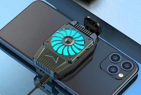送料無料 未使用品 ブラック スマホ スマートフォン 冷却ファン クール USB給電 清音 熱暴走 f5