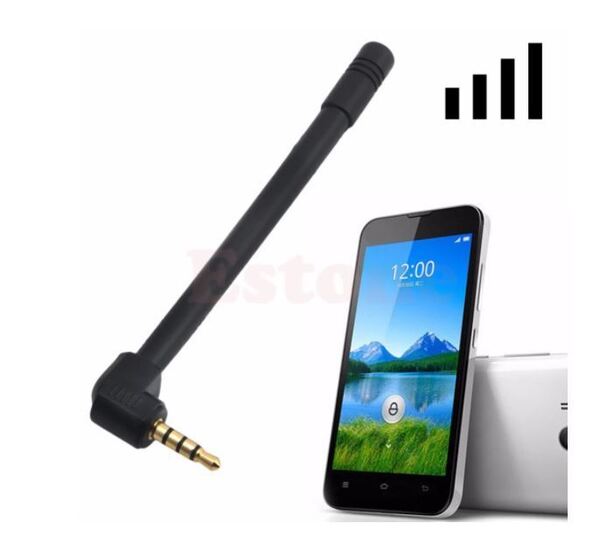 送料無料 3.5mm TV テレビ アンテナ ワンセグ フルセグ スマホ スマートフォン GPS 電波 ブースター