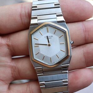 セイコー credor 9300-5220 メンズ腕時計 ベゼル 14k yg