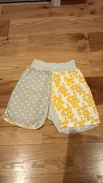 ショートパンツ ステテコ 80センチ かわいい アヒル柄 ドット リラックス パジャマ かわいい ベビー 赤ちゃん 洗い替え