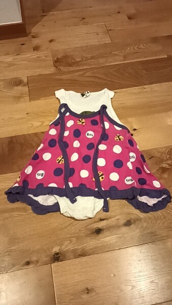 BIT'Z ビッツ 80センチ ロンパース てんとう虫柄 女の子 かわいい ベビー 赤ちゃん お出かけ 洗い替え オシャレ