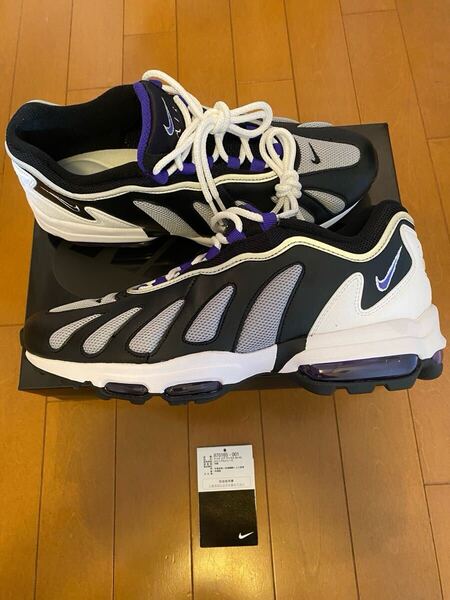 即決 NIKE AIR MAX 96 XX Black Dark Concord US9.5 27.5cm 国内正規 ナイキ エアマックス96 XX ブラック ダークコンコルド 復刻品