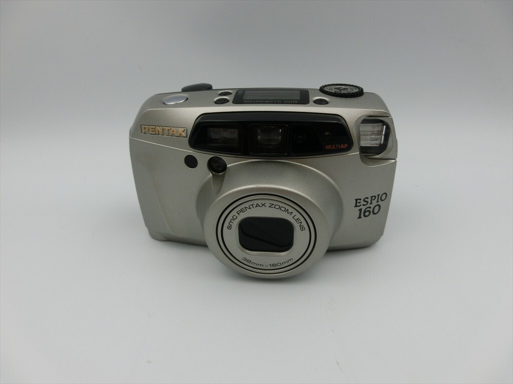 【動作品】 PENTAX ESPIO 160 グレー コンパクトフィルムカメラ PENTAX コンパクトフィルムカメラ ESPIO 160 グレー 動作品