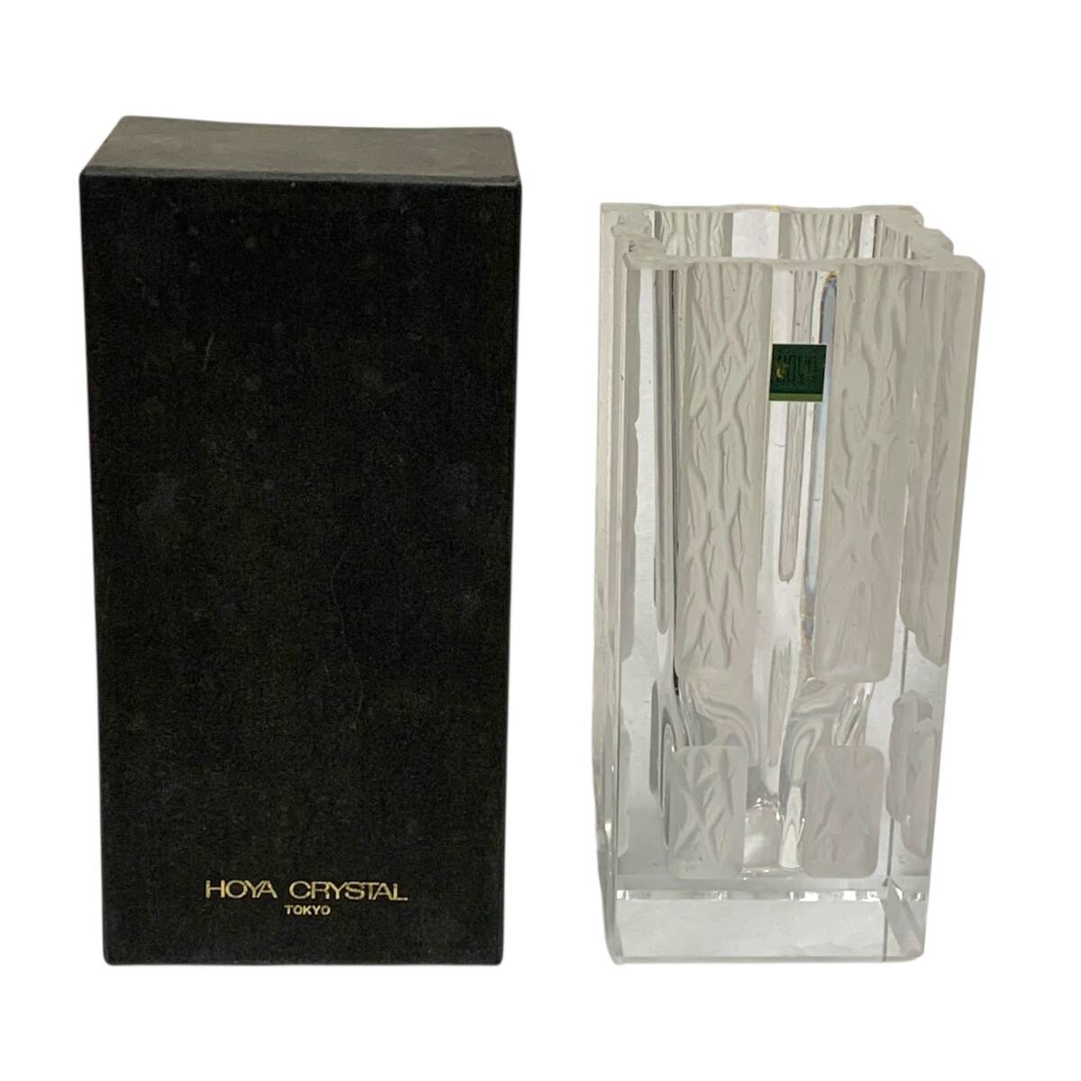 HOYA CRYSTAL ホヤクリスタル ガラス花瓶 花器 花生 未使用 未使用 HOYA CRYSTAL ホヤ クリスタル ガラス 盛器 花瓶 盛り皿