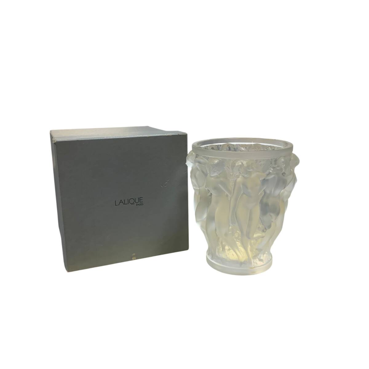 LALIQUE - ラリックLaliqueクリスタルガラス花瓶花器メザンジュMesanges LALIQUE - ラリックLaliqueクリスタルガラス花瓶花器メザンジュ