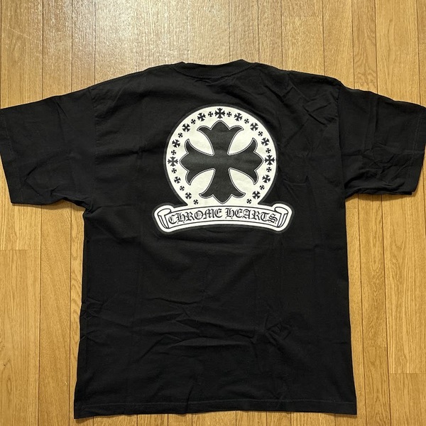 ★size XXL★ CHROME HEARTS Back CH Plus Scroll Logo Tee vintage rare USA クロムハーツ ビンテージ Tシャツ 半袖 黒 ブラック